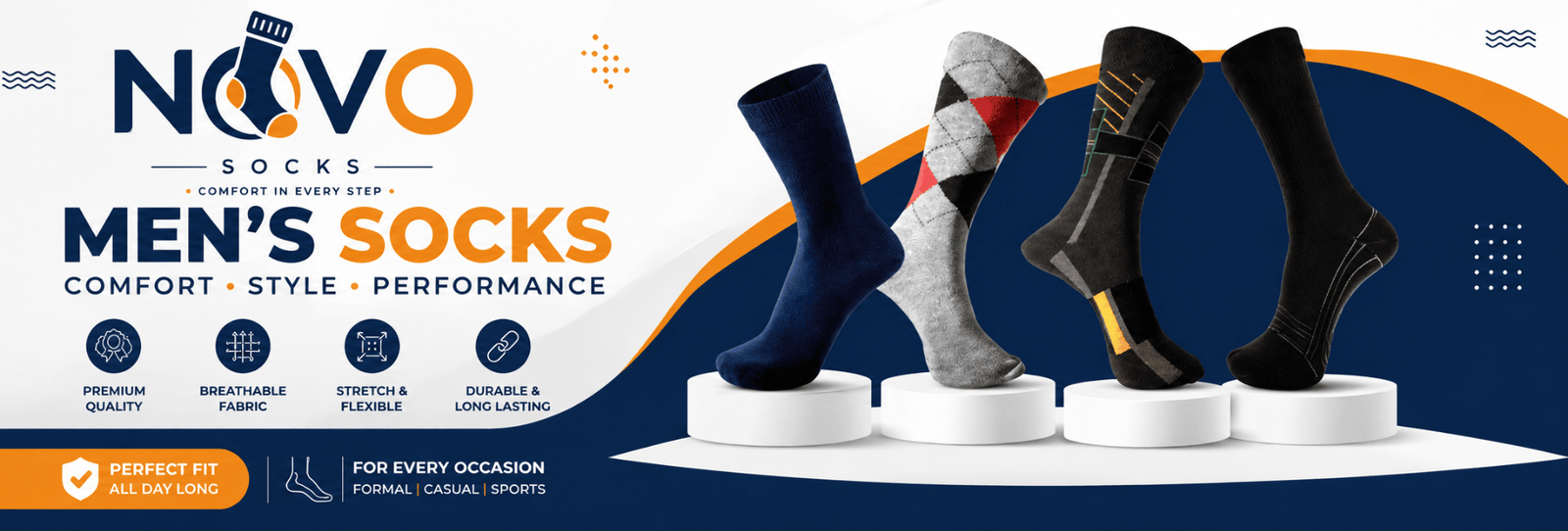Novo Socks banner 1